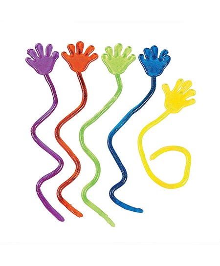 11. Vinyl Glitter Sticky Hands