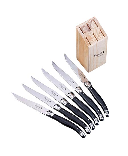 11. FlyingColors Laguiole Steak Knife Set.