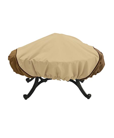 8. Classic Accessories Veranda, Round Fire Pit Cover