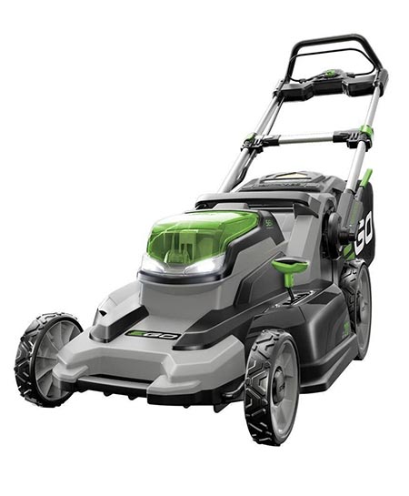 9. Lithium-ion Cordless Lawn Mower with Battery and Charger Kit