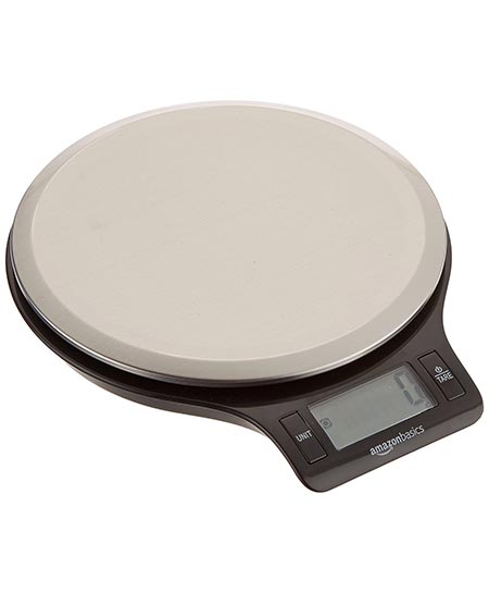 3. AmazonBasics Digital Kitchen Scale