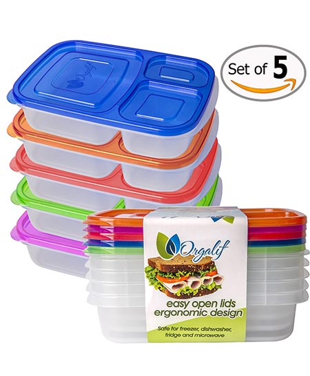 10. Orgalif BPA-Free Plastic Bento Lunch Box
