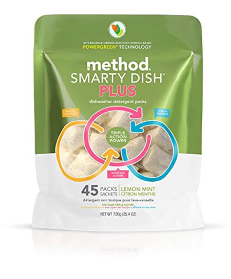 6. Method smarty dish plus dishwasher detergent packs.