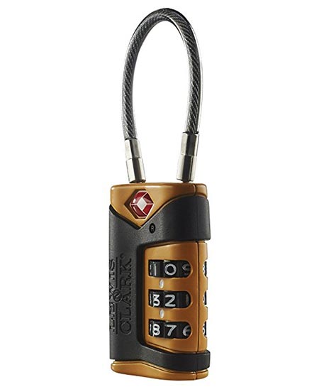 8. Lewis N. Clark Luggage Lock