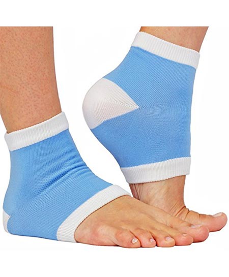 3. NatraCure intensive moisturizing gel heel sleeves