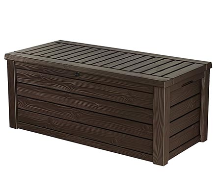 3. Keter Westwood outdoor deck storage box: