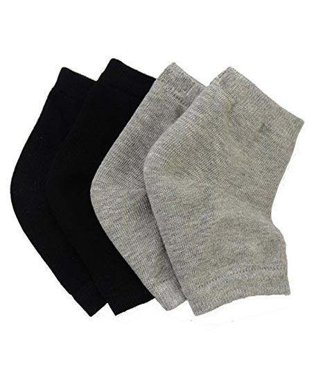 7. Makhry 2 pairs moisturizing silicone gel heel socks