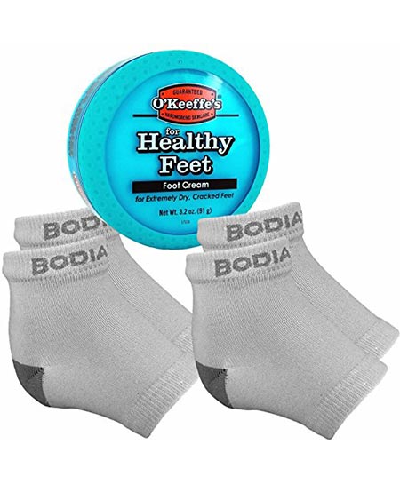 4. Bodiance dry, cracked heels repair bundle with open toes