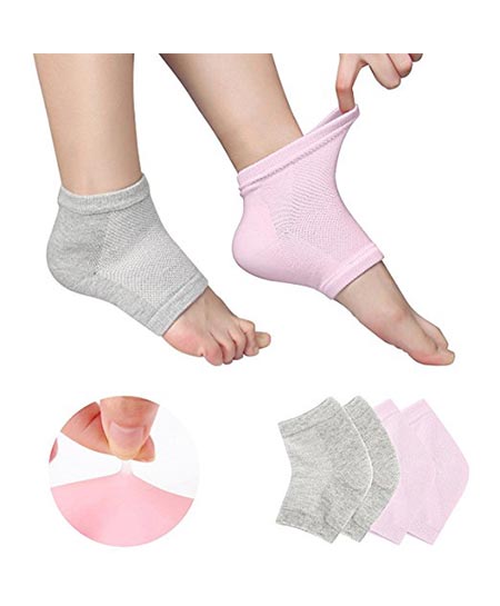 2. Codream vented moisturizing gel heel socks