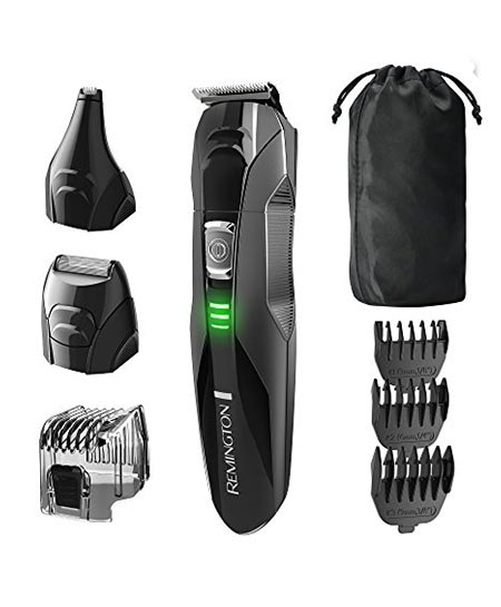 1 Remington PG6025 All-in-1 Lithium Powered Grooming Kit, Trimmer (8 Pieces) 