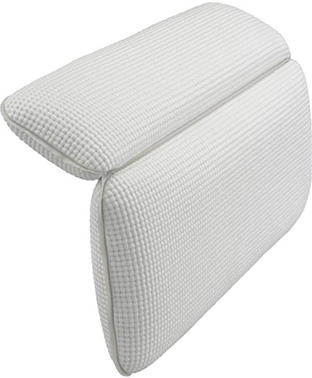 7 Surpahs Non-slip Semi-Soft Bathtub Spa Pillow [Improved Suction Cups