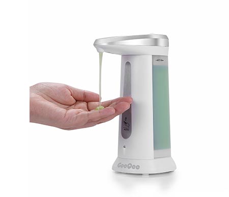 2 GooQee Automatic Touchless Countertop Liquid Soap Dispenser with IR Sensor