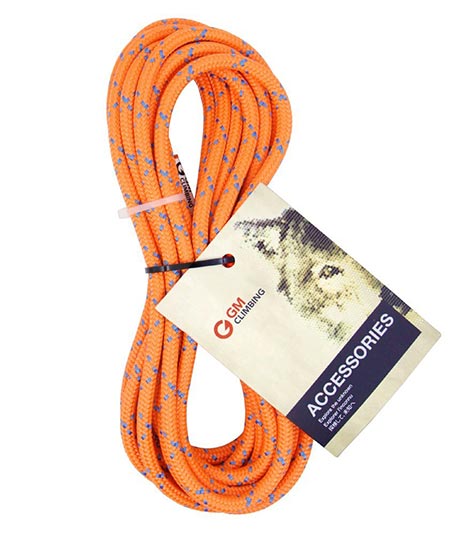 1 GM CLIMBING 8mm Accessory Cord Rope 19kN Double Braid Pre Cut CE / UIAA