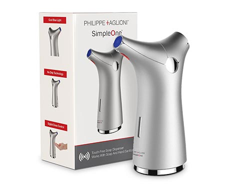 6 SimpleOne Automatic Touchless Soap Dispenser - Silver