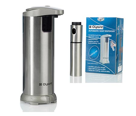 7 OLpure Automatic Hand Soap Dispensers Touchless Stainless Steel