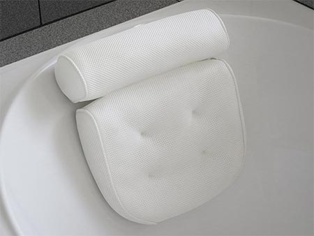 8 Non-Slip Luxury Spa Bath Pillow with Head, Neck, Shoulder and Back Support 