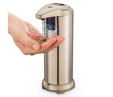 1 Automatic Soap Dispenser, Touchless Stainless Steel Soap Dispenser 