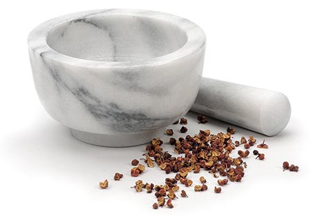 5 RSVP White Marble Mortar and Pestle