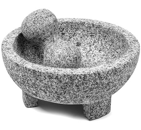 2 IMUSA USA MEXI-2011M Granite Molcajete 8-Inch, Gray