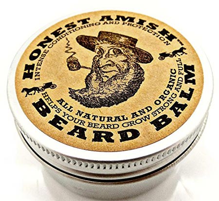 1 Honest Amish Beard Balm Leave-in Conditioner - All Natural -Vegan-Friendly Organic Oils