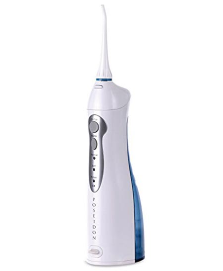 4 Poseidon - Professional Rechargeable Oral Irrigator with High Capacity Water Tank by ToiletTree Products.