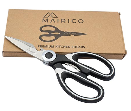 1 MAIRICO Ultra Sharp Premium Heavy Duty Kitchen Shears and Multi Purpose Scissors