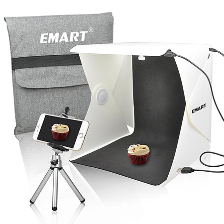 6 Emart 40 LED Foldable & Portable Photo Lighting Studio Shooting Tent Box Kit