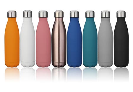 9 KINGSO 17oz Double Wall Vacuum Cool Insulation Stainless Steel Water Bottle Leak