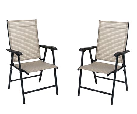 6 NatureFun Foldable Outdoor/ Indoor Sling Dining Chair