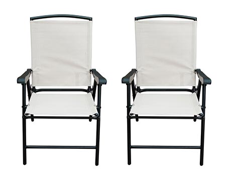 10 SunLife folding Fabric Chair, Outdoor All Weatherproof Patio Garden Folding Chair