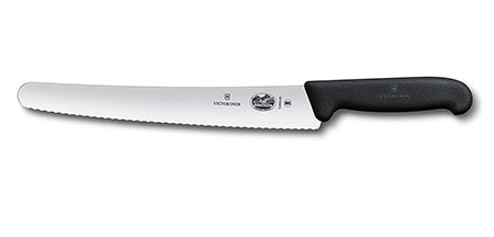 1 Victorinox 10.25 Inch Fibrox Pro Curved Bread Knife with Serrated Edge