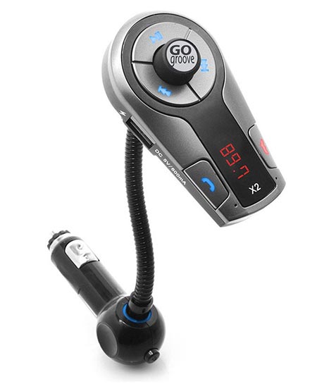 8 GOgroove FlexSMART X2 Bluetooth FM Transmitter for Car Radio w/ USB Charger