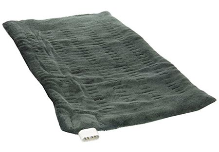 4 Sunbeam 002013-912-000 King Size XpressHeat Heating Pad, Green, 12 x 24-inches 