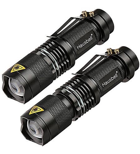 3 Hausbell 7W Ultra Bright Mini LED Flashlight Tactical Flashlight