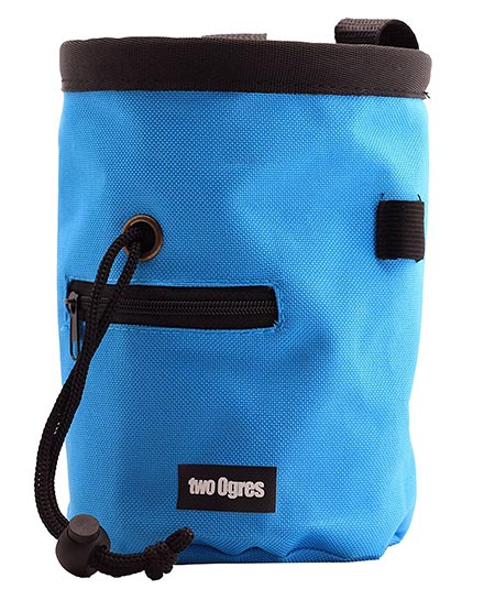 3 two Ogres Essential-Z Climbing Chalk Bag with Belt and Zippered Pocket