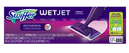 1 Swiffer WetJet Hardwood and Floor Spray Mop Cleaner Starter Kit