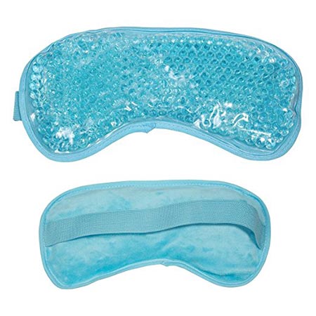 8 Ariel EDGE Plush Hot/Cold Eye Mask (Pastel Blue) 