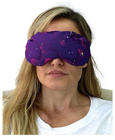 7 Eye Mask - Lavender Eye Pillow - Natural Relaxation - Stress Relief (Purple Stars) 