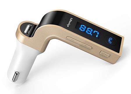 4 Bluetooth FM Transmitter, LDesign Wireless In-Car FM Adapter Car Kit 