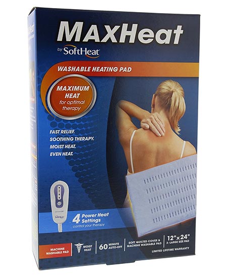 8 SoftHeat MaxHeat Washable Heating Pad 12