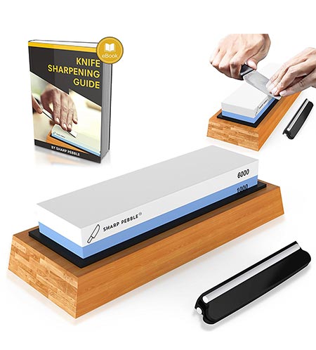 1 Premium Sharpening Stone 2 Side Grit 1000/6000 Whetstone 