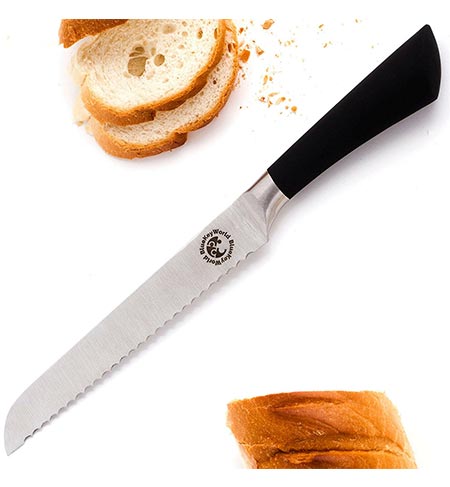 2 Serrated Bread Knife - Cake Knife - Ultimate Kitchen Tool for All Types of Bread, Birthday and Wedding Cakes