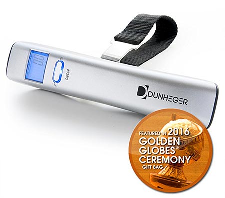 6 Digital Luggage Scale Dunheger 110 lb FREE: Carrying Bag + E-Guide + AAA Batteries