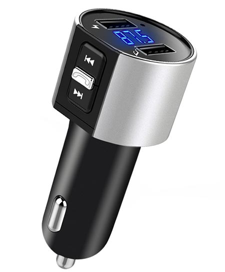 10 Comsoon Bluetooth FM Transmitters for Car, Wireless In-Car Bluetooth Receiver MP3 Player Radio Adapter Car Kit