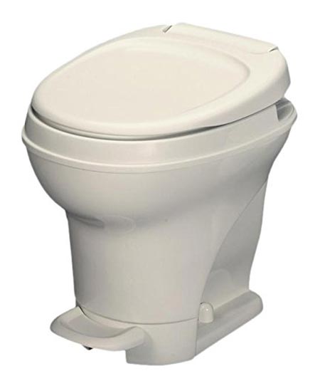 6 Thetford 31672 Aqua-Magic V Toilet, High / Pedal Flush / Parchment