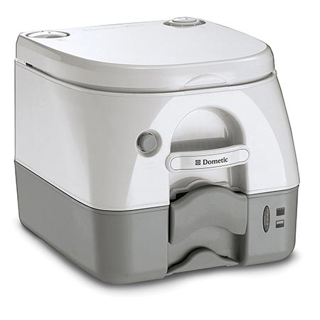 7 Dometic 301097206 Portable Toilets 2.6 Gallon, Gray