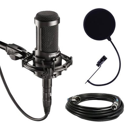 3. Audio-Technica AT2035 Large Diaphragm Condenser Microphone 