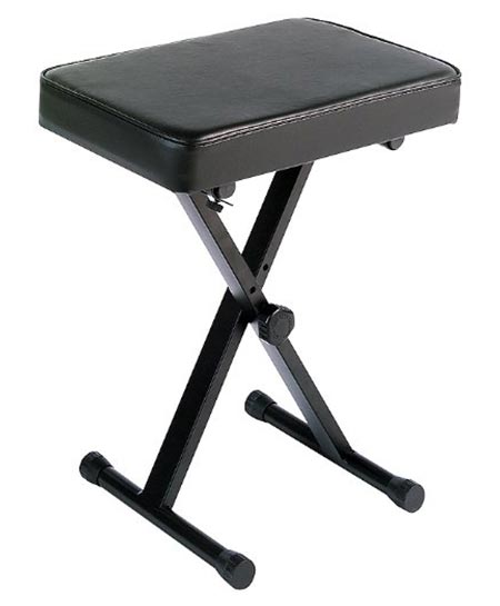 1 Yamaha PKBB1 Adjustable Padded Keyboard X-Style Bench, black