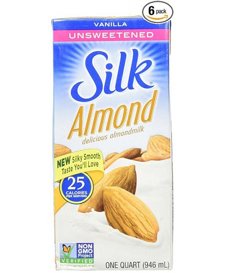 1. Silk Almond Milk and Unsweetened Vanilla