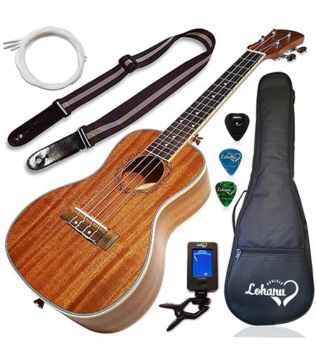 3. Ukulele Concert Size Bundle From Lohanu (LU-C)